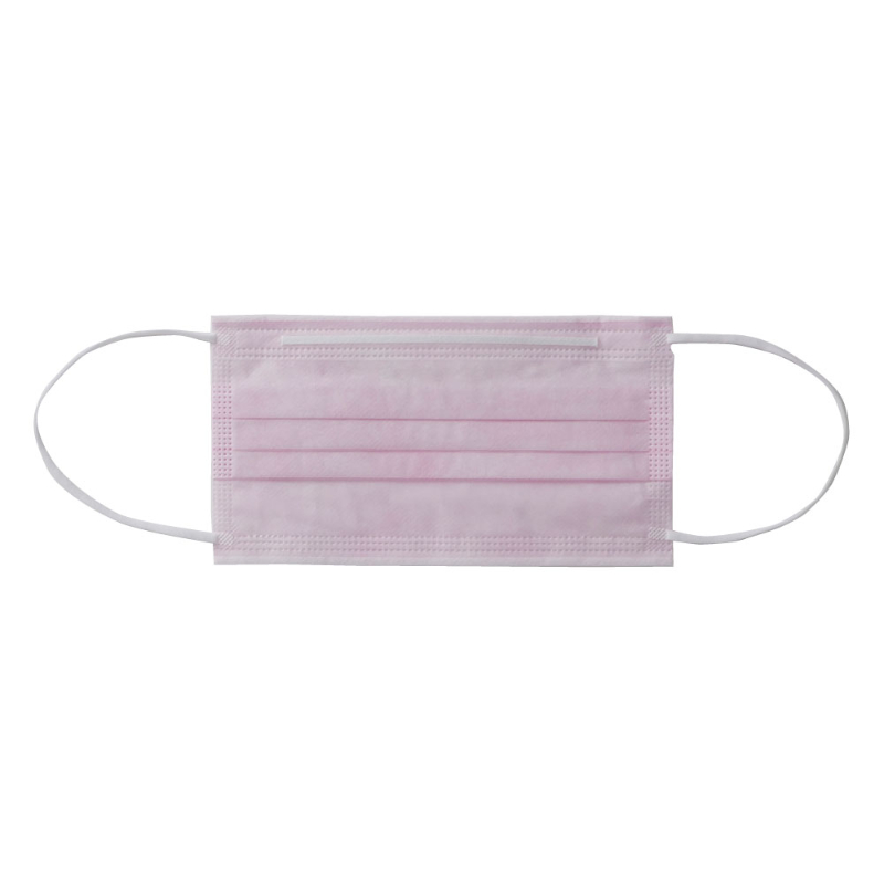 使い捨てマスク 7032 3PLY MASK 50枚入 ピンク 川西工業