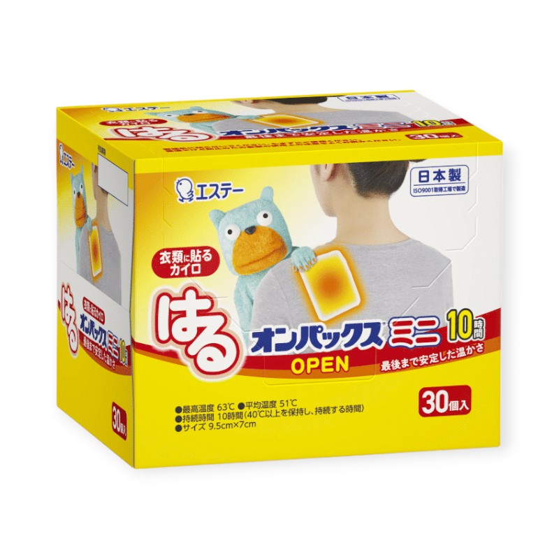 使い捨てカイロ はるオンパックスミニ 30P エステーPRO