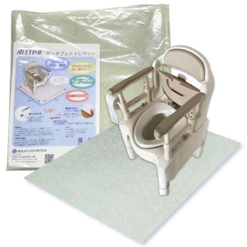 【介護/医療】トイレ周辺用具 ポータブルトイレ用マット 東京メディカル