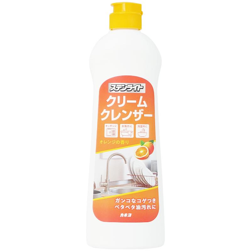 食器用洗剤 ステンライトクリームクレンザー オレンジの香り カネヨ石鹸
