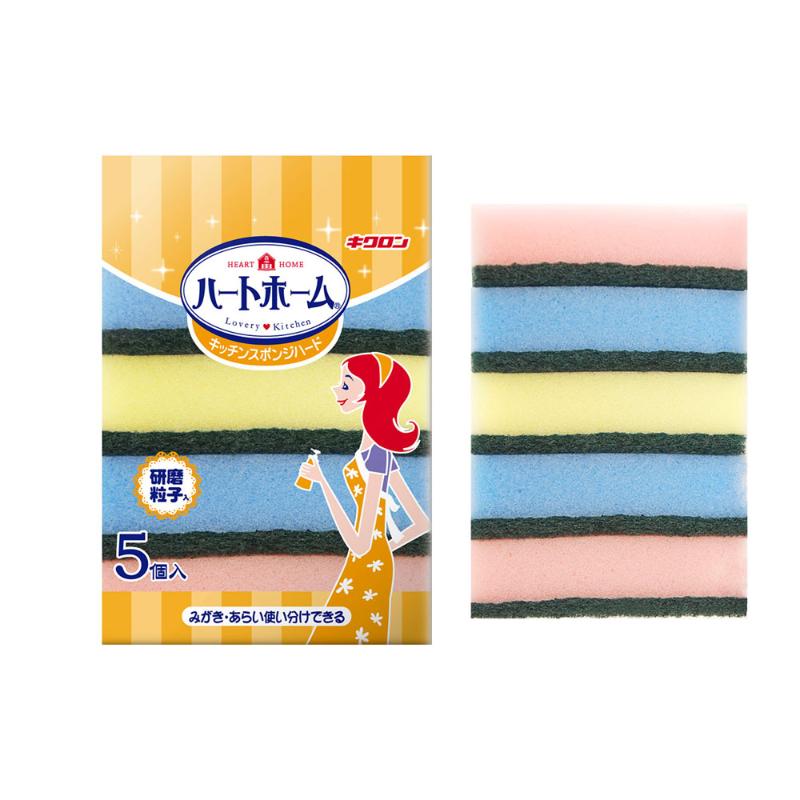 衛生資材 Hホーム キッチンスポンジハード5P キクロン
