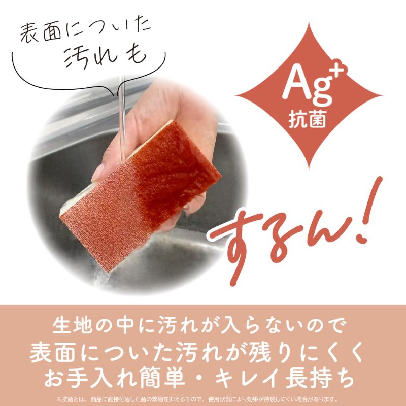 衛生資材 ザララ 汚れをするんと落とすスポンジ マロン キクロン