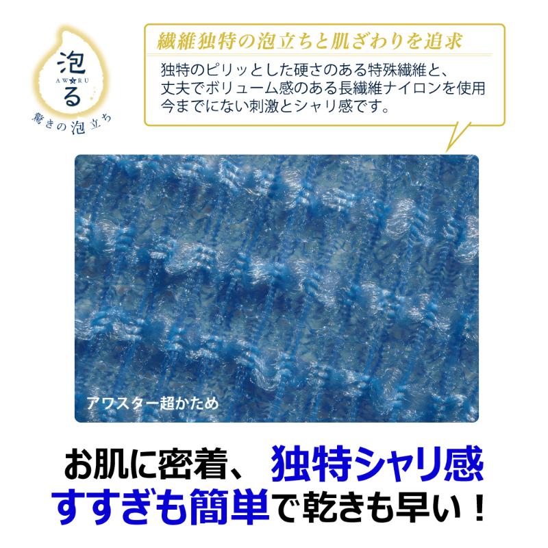 ボディータオル RNメンズアワスター 超かため 紺 キクロン