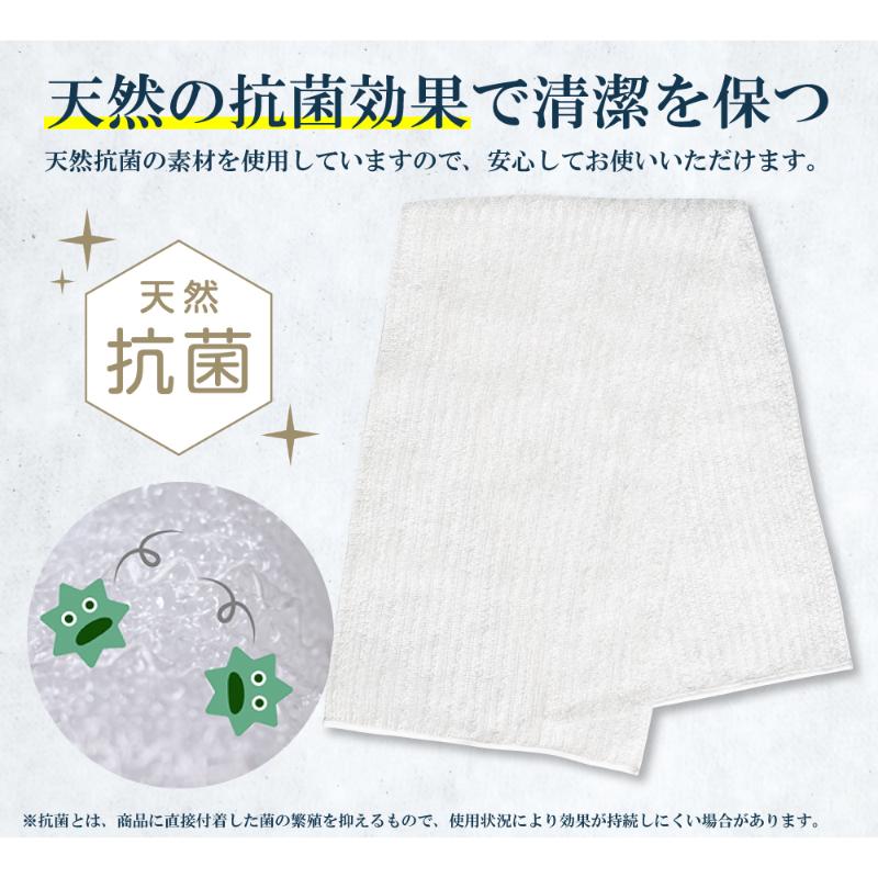 衛生資材 エコロジーニ さっぱり洗えるボディタオル 天然抗菌 キクロン