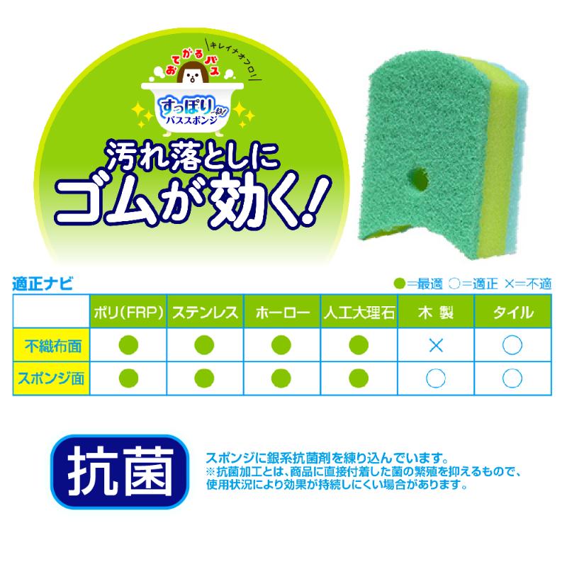 衛生資材 おてがるバス すっぽりーね スポンジソフトDX キクロン