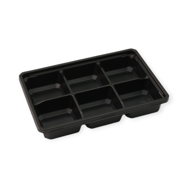 弁当容器 ワン折1合E-30 黒底 アクタ