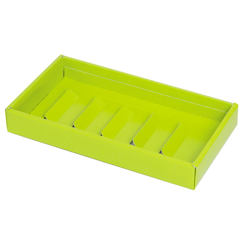 菓子容器 クレールBOX ワイド グリーン ヤマニパッケージ