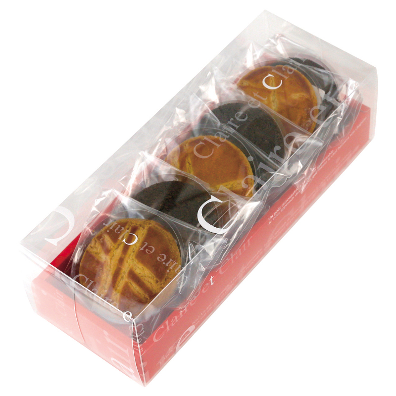 菓子容器 クレールBOX S レッド ヤマニパッケージ