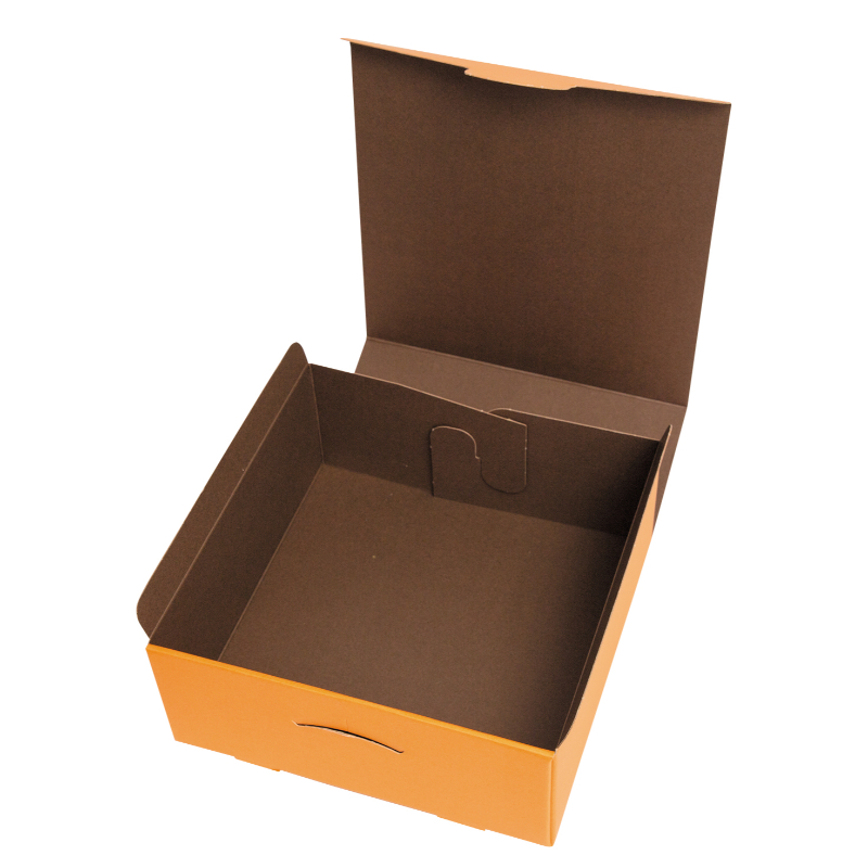 ギフト箱 マルチギフトBOX(M) 茶/オレンジ ヤマニパッケージ
