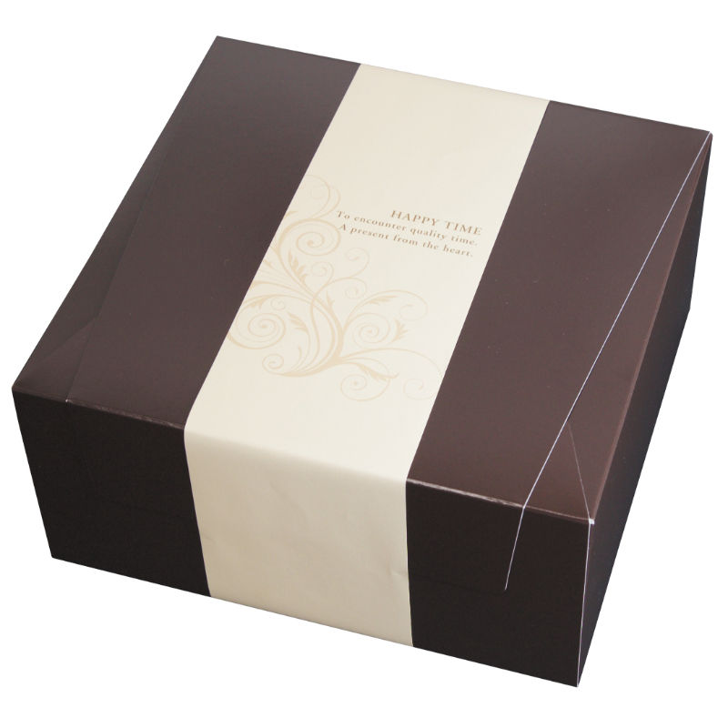 ギフト箱 パケットクルールM 茶/紺 ヤマニパッケージ