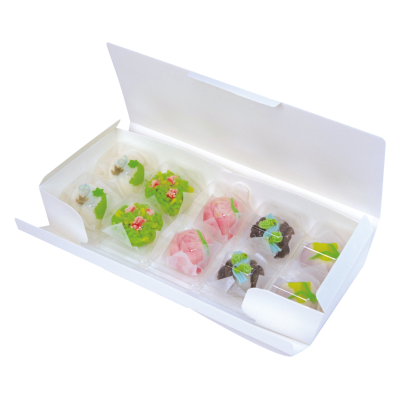和菓子容器 ルミア59角エコ10ヶ入 ヤマニパッケージ
