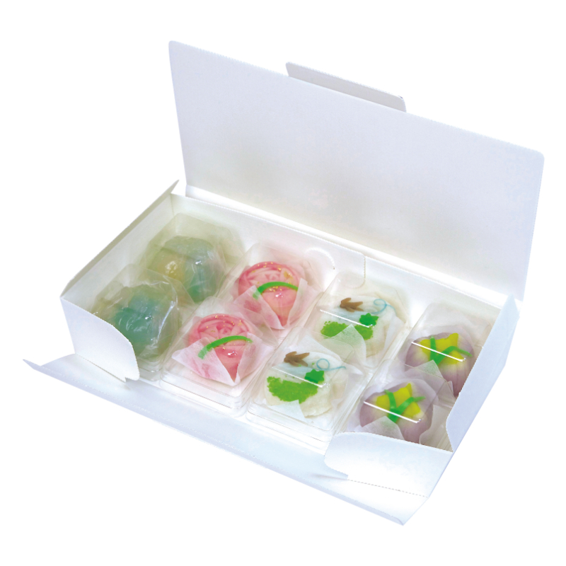 和菓子容器 ルミア59角エコ8ヶ入 ヤマニパッケージ