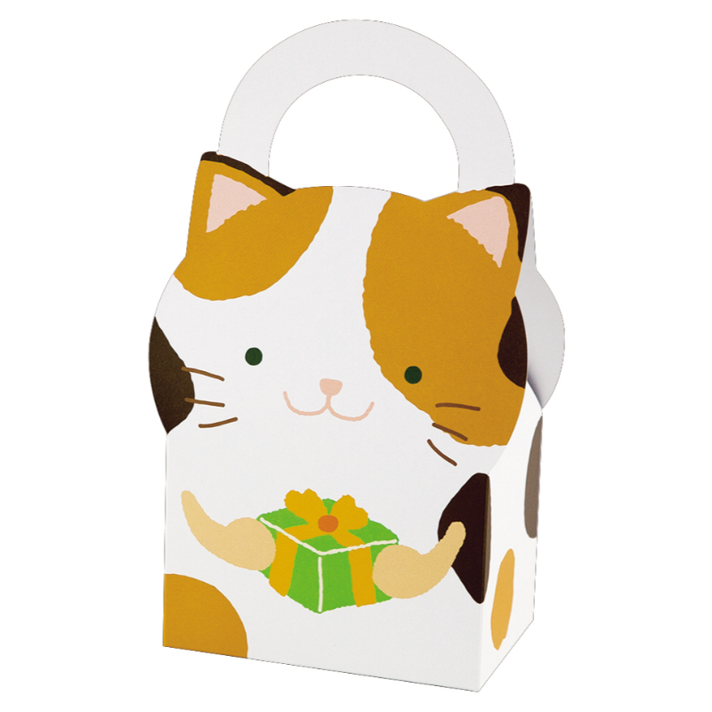 ギフト箱 アニマルBOX 親ミケねこ ヤマニパッケージ