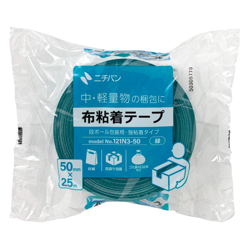布粘着テープNo.121N 緑 50×25 ニチバン