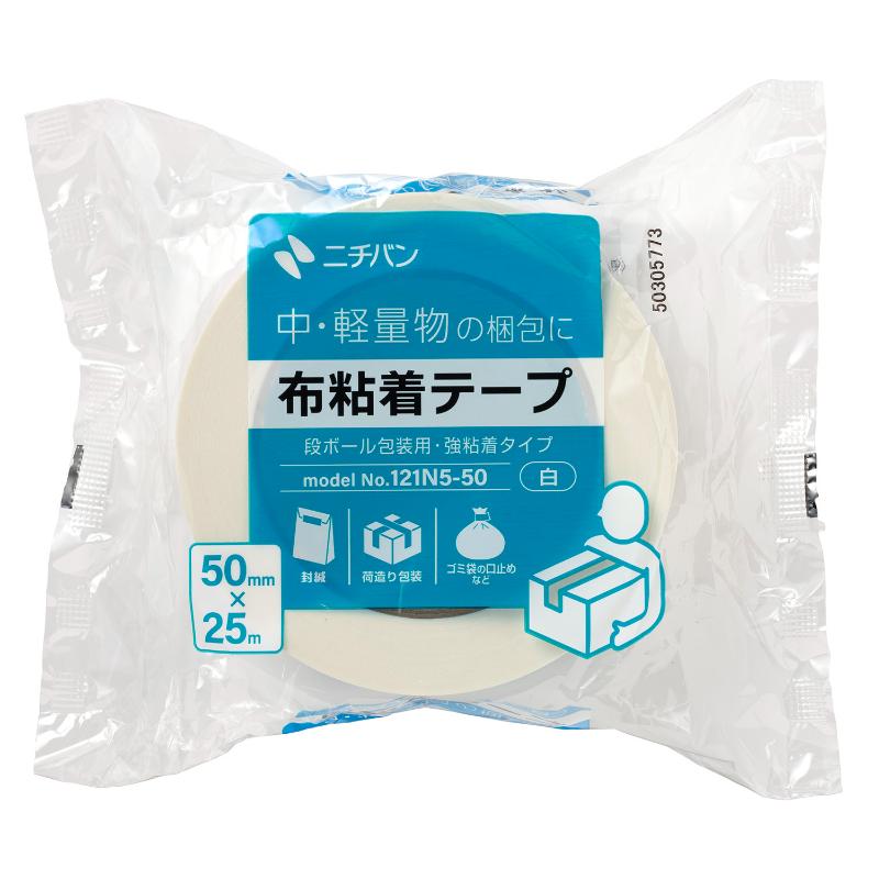 布粘着テープNo.121N 白 50×25 ニチバン