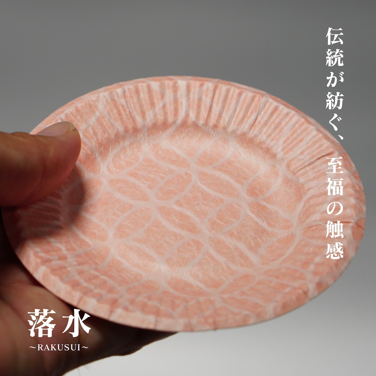 紙皿 落水豆皿6種セット 6種×各10枚 三和紙工