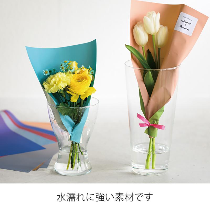 包装紙 BWP-DL5 ブーケラッピング耐水ペーパーL-5(20枚) ヘッズ