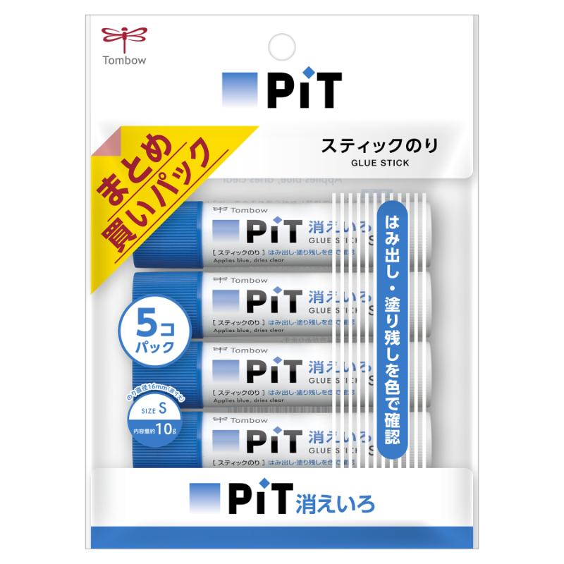 筆記具 HCA-513 スティック糊消えいろピットS 5Pパック トンボ鉛筆