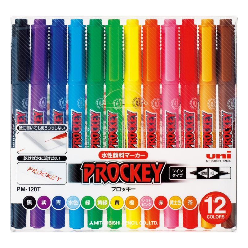 筆記具 PM-120T 12C(N) プロッキー 12C(N) 三菱鉛筆