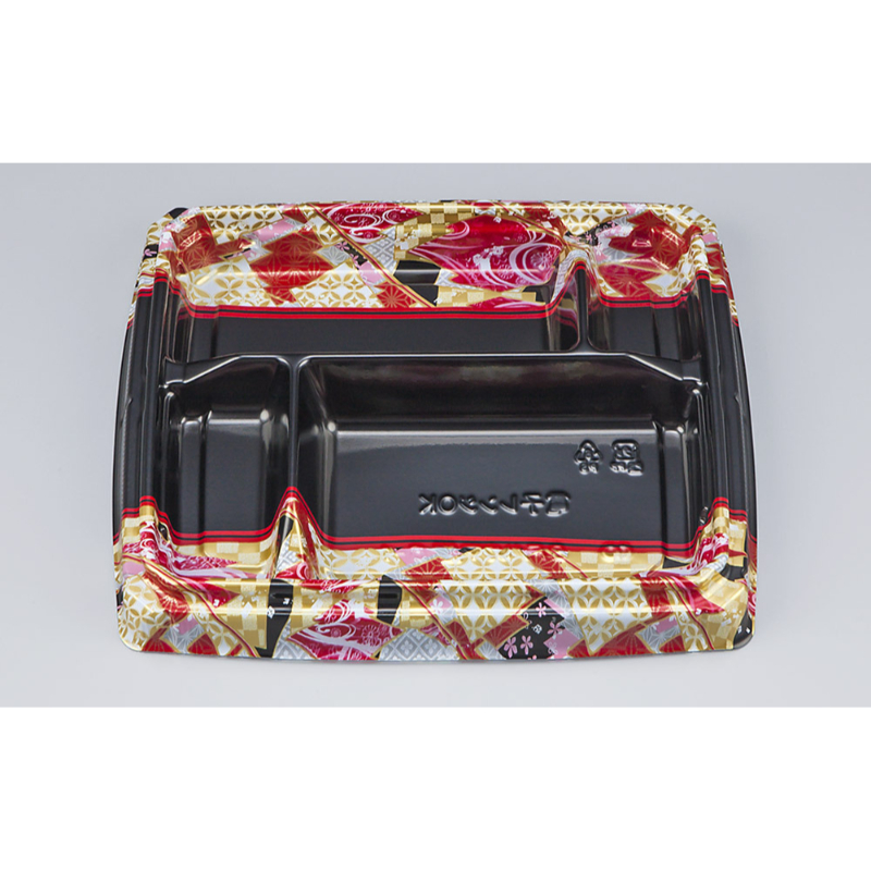 弁当容器 BFハカマ膳6-1 鶴姫赤 本体(N) シーピー化成