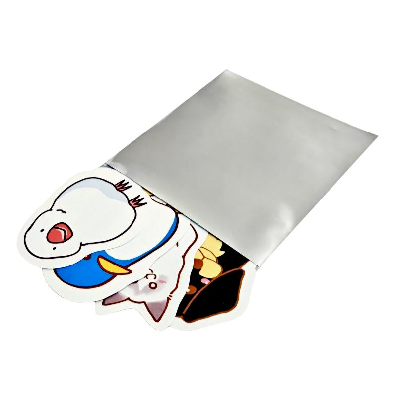 ラッピング用品 アルミ蒸着袋テープ付き 76φ缶バッジサイズ 100枚 今村紙工
