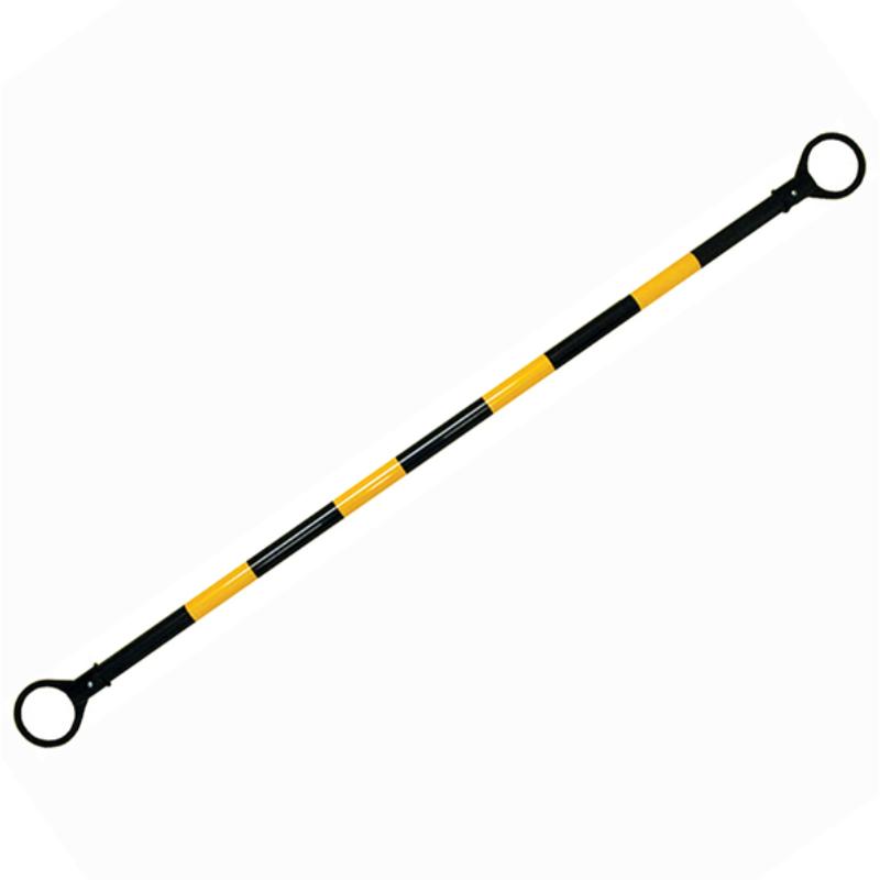 安全保安用品 コーンバー(小) 1.5m イエロー/ブラック φ34 友屋