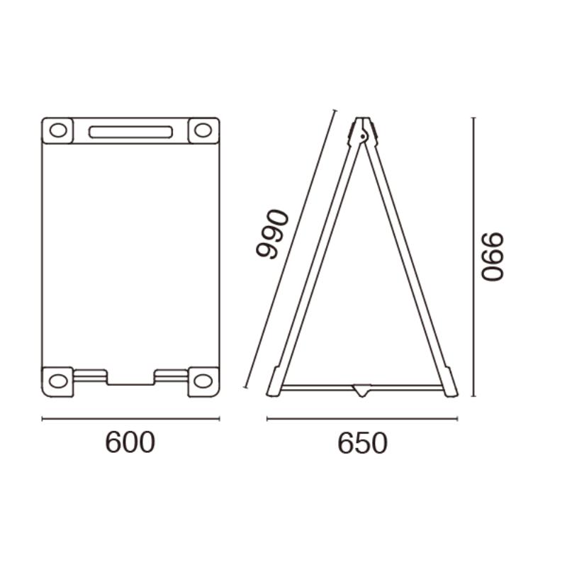 スタンド看板 デルタインフォスタンド 友屋