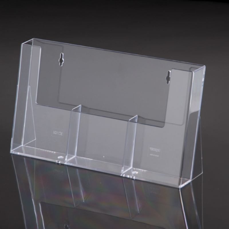 売場備品 カタログホルダー 3C110H A4三ツ折 3列 友屋