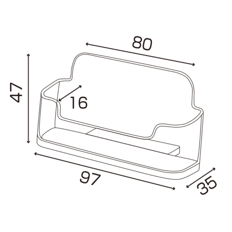 売場備品 カタログケース 名刺ヨコ T701 友屋