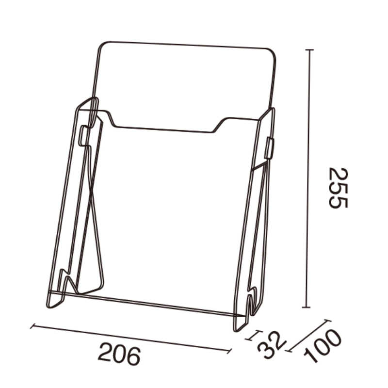 売場備品 PETカタログホルダー A190 (B5) 友屋