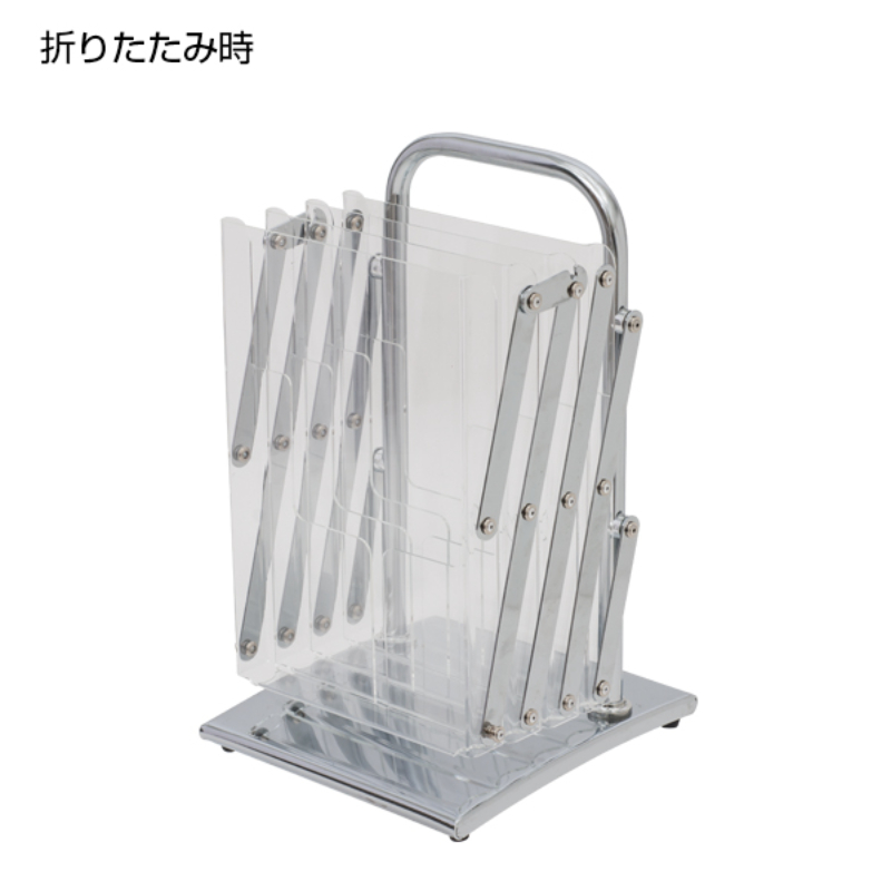 売場備品 モバイルパンフレットスタンド(2)本体＋バック 友屋