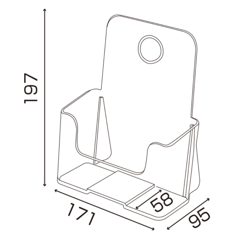 売場備品 カタログケース A5 1段 T749 友屋