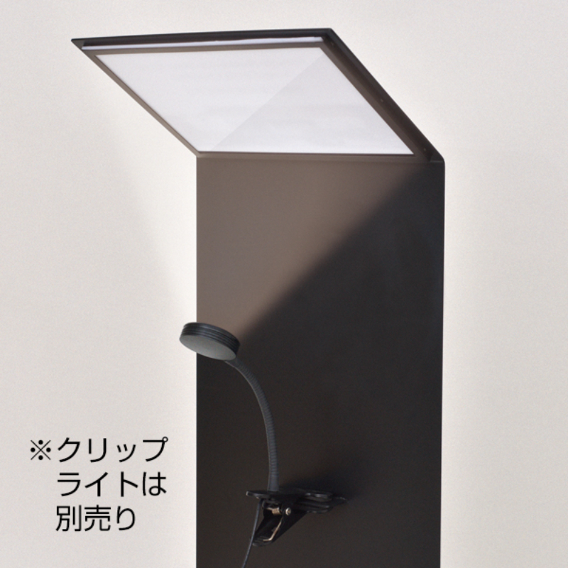 POP用品 ライティングスペックスタンドA4横 ブラック 友屋