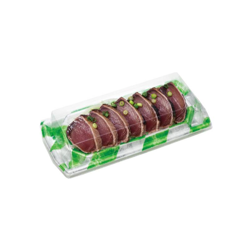 刺身容器 堤盛 25-12B スイ緑 リスパック