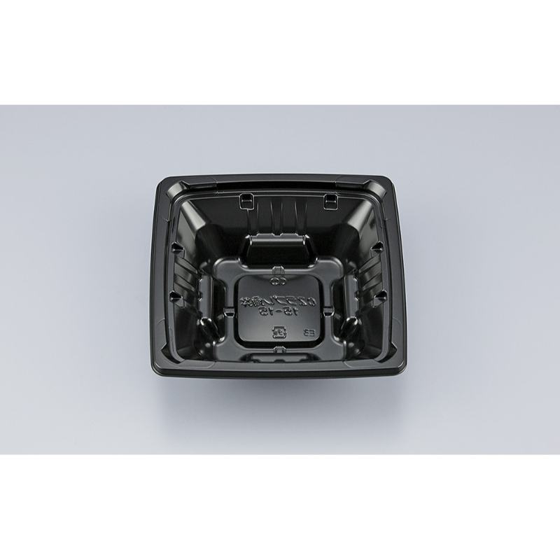 どんぶり容器 CZラプレ角丼15-15 BS黒 本体 シーピー化成