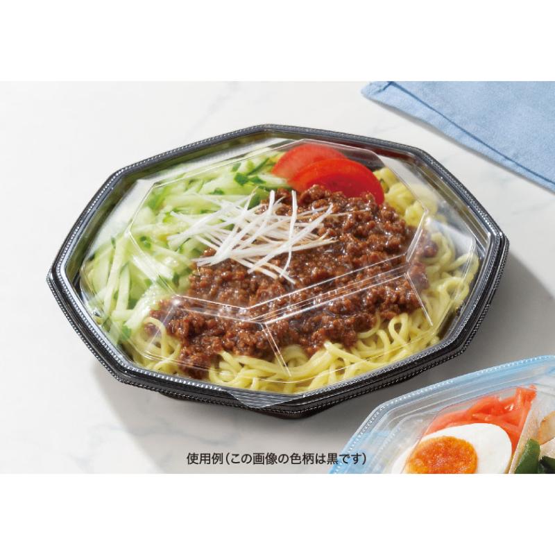 冷麺容器 バイオ ハチメン 206B浅 りょうみ青 リスパック