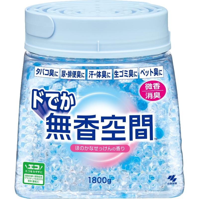 消臭剤 ドでか無香空間 ほのかなせっけんの香り 1800g 小林製薬