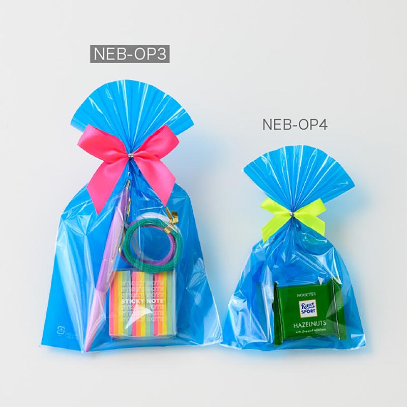 ラッピング用品 NEB-OP3 ネオンブルーOPPギフトバッグ-3(50枚) ヘッズ