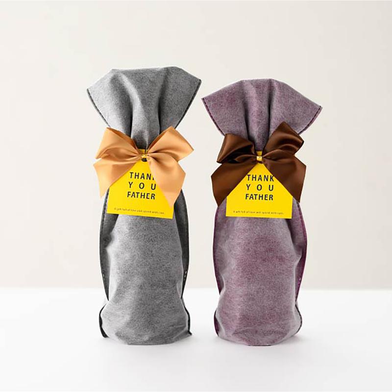 ラッピング用品 DFW-TBL 2重不織布ギフトバッグ-L/ワインレッド(10枚) ヘッズ