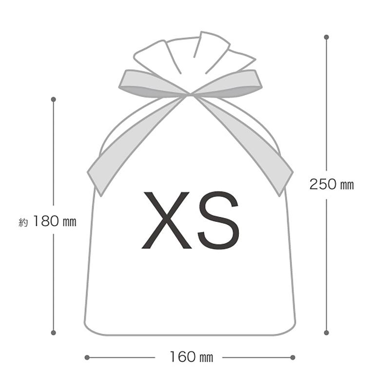 ラッピング用品 SFK-RBXS 不織布リボン付ギフトバッグ-XS/ブラック(10枚) ヘッズ