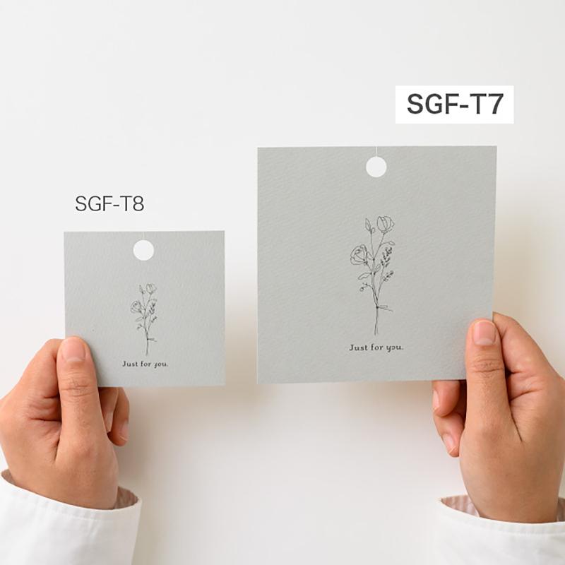 贈答用飾り SGF-T7 シンプルギフトタッグ-7/シックフラワー(50枚) ヘッズ