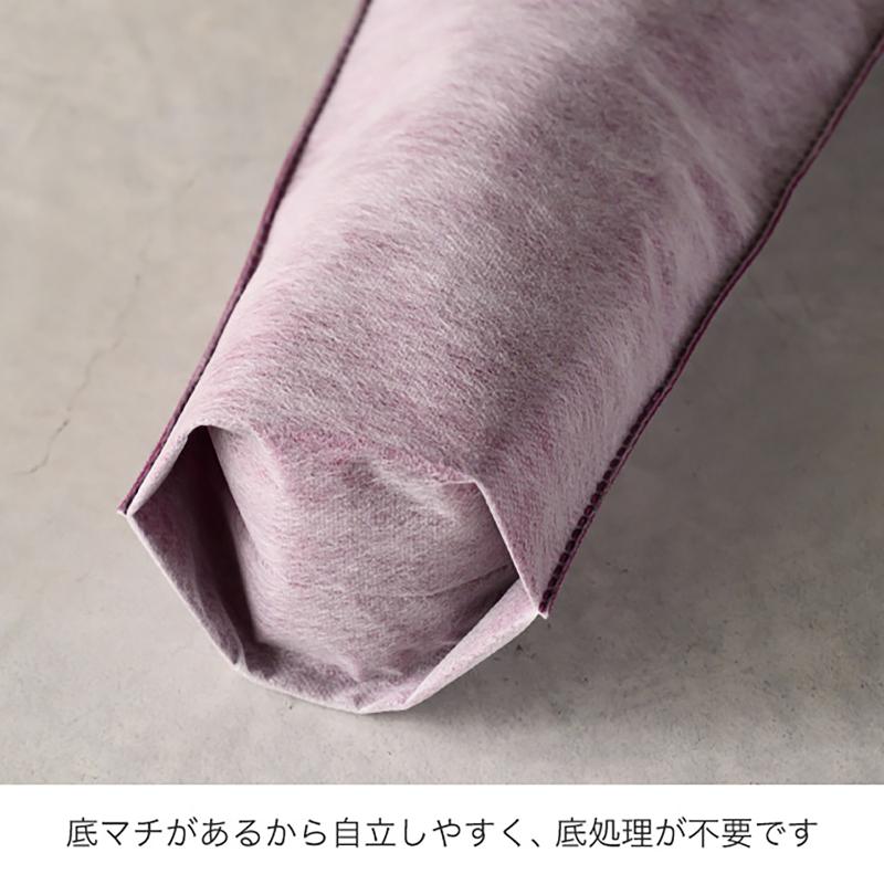 ラッピング用品 DFD-TBL 2重不織布ギフトバッグ-L/ダークグレー(10枚) ヘッズ