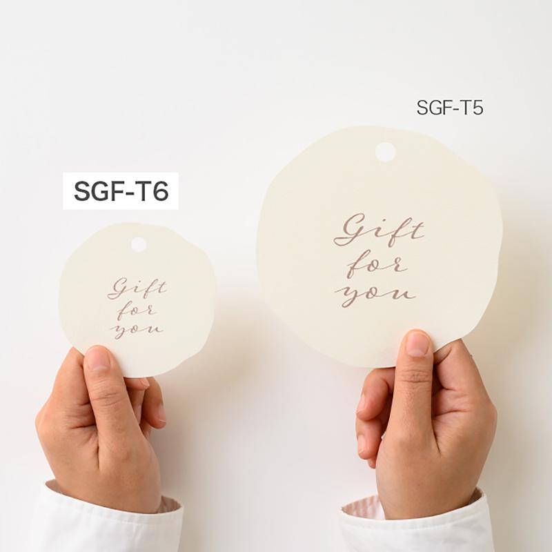 贈答用飾り SGF-T6 シンプルギフトタッグ-6/ナチュラル(50枚) ヘッズ
