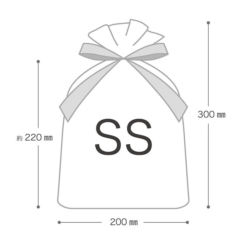 ラッピング用品 SFK-RBSS 不織布リボン付ギフトバッグ-SS/ブラック(10枚) ヘッズ