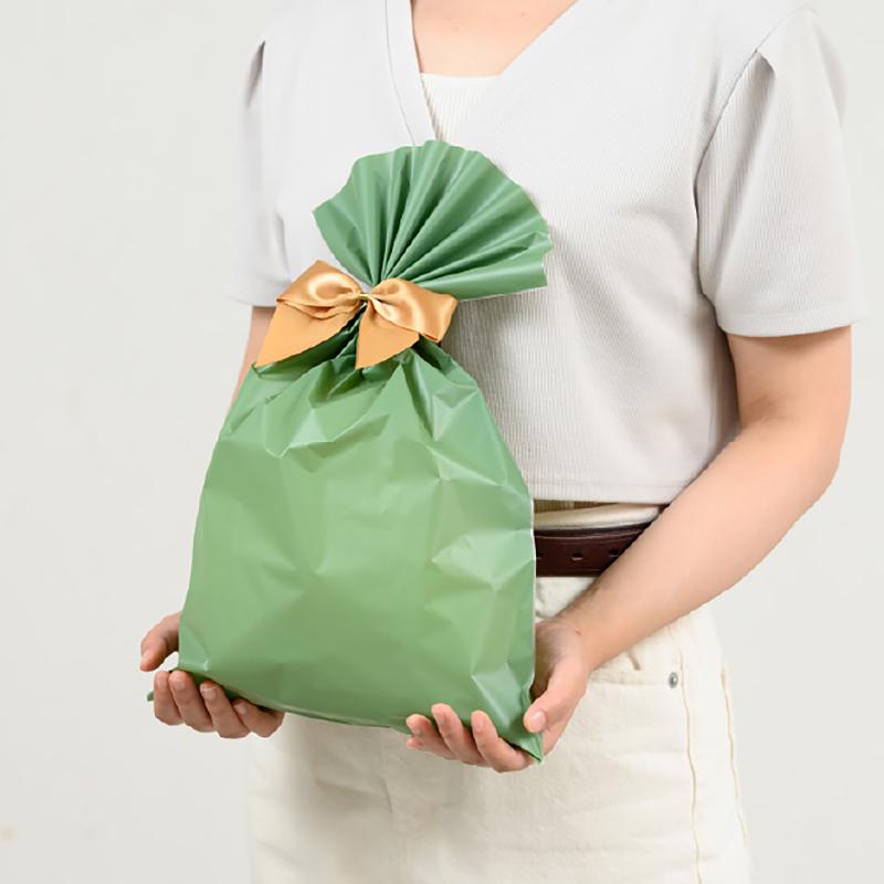 ラッピング用品 MFM-OP2 無地フロストOPPギフトバッグ-2/グリーン(50枚) ヘッズ