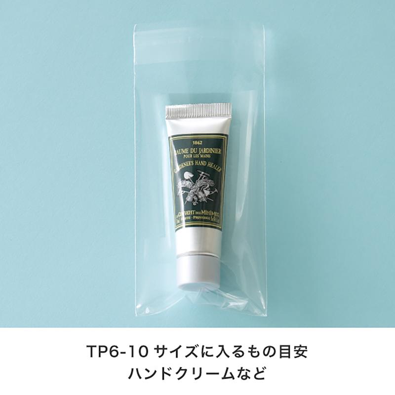 TP6-10 テープ付OPP袋60mm×100mm(100枚) ヘッズ