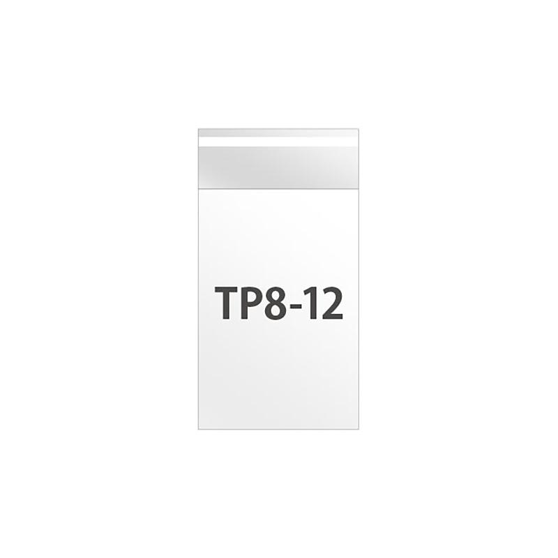 TP8-12 テープ付OPP袋80mm×120mm(100枚) ヘッズ