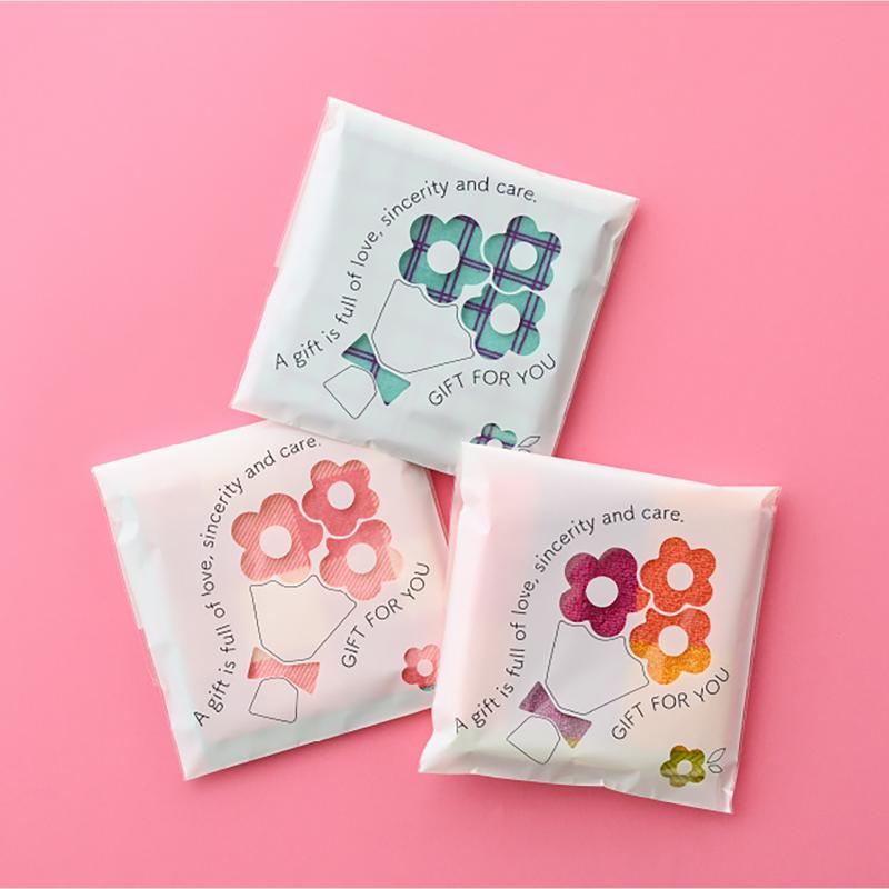 ラッピング用品 SIT-TO2 シルエットテープ付OPPバッグ-2/ブーケ(50枚) ヘッズ