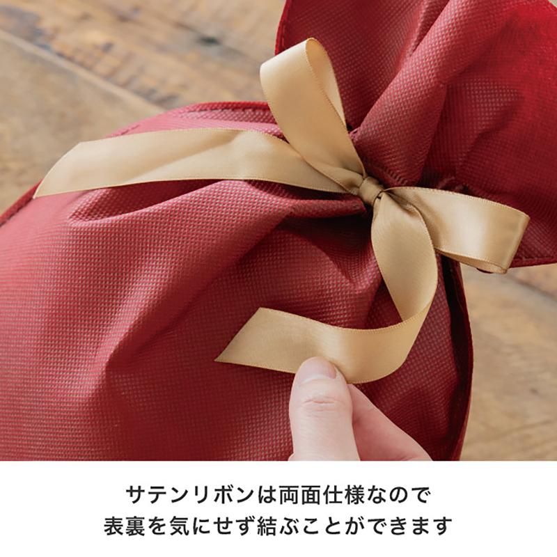 ラッピング用品 SFE-RBXS 不織布リボン付ギフトバッグ-XS/エンジ(10枚) ヘッズ