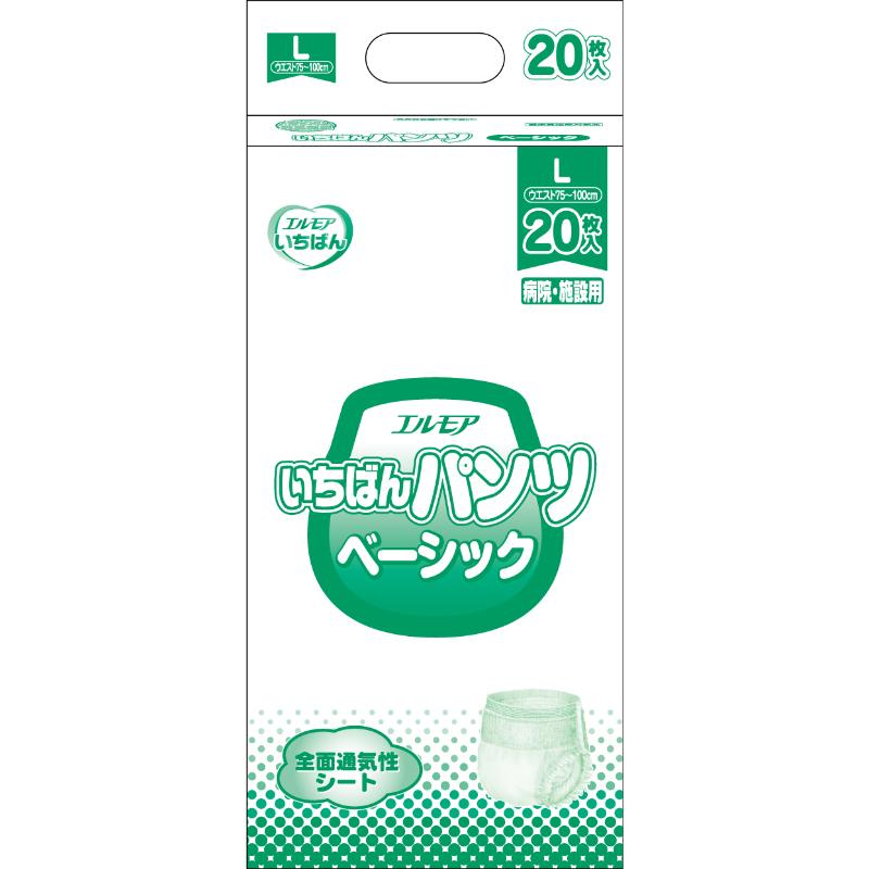 【介護/医療】紙おむつ いちばんパンツベーシックL20枚 カミ商事